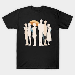 K6 Koikimo It's Too Sick to Call this Love Koi to Yobu ni wa Kimochi Warui Anime Manga Characters Ryo Amakusa Ichika Arima Rio Kai Masuda Arie Silhouette Colored Based Their Skin Color x Animangapoi T-Shirt